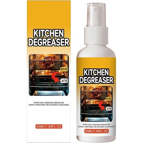 Dégraissant de cuisine en spray, puissant et écologique, dissout rapidement les graisses, sans frotter, élimine le carbone, convient pour le four, le barbecue et les restaurants (1 pièce). (1/5)