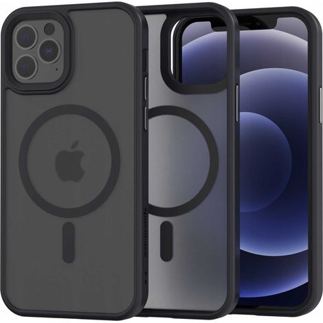 Funda Spacecase Hybrid Mag para iPhone 12/12 Pro negra (1/5)