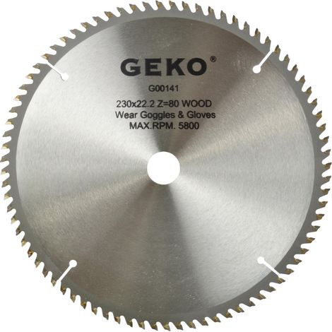 Lame de scie circulaire TCT pour bois Ø230x22 80 dents