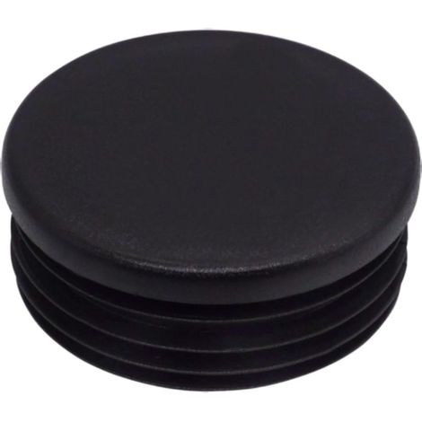 Lot de 20 inserts de tubes ronds de 60 mm, bouchons de poteau de clôture en plastique noir, bouchons de tuyau, noir RAL 9005 (1/5)