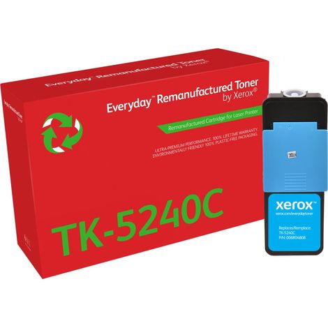 Remanufacturado Everyday Tóner Everyday™ Cian remanufacturado de Xerox es compatible con Kyocera TK-5240C, Capacidad estándar (1/2)