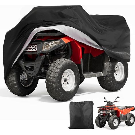 XXXL Quad ATV Abdeckplane wasserdicht UV-Schutz 250x110x120cm schwarz (1/5)