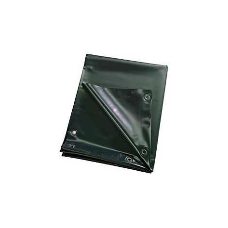 Lona protectora  con norma DIN  L x A 1800 x 1400 mm  verde