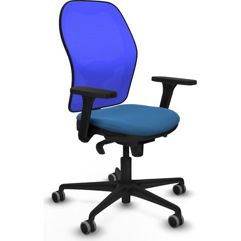 Jorquera sincro malla azul similpiel azul claro brazos 3D base nailon ruedas 65mm engomada (1/5)