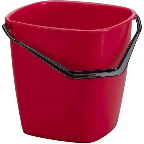 secchio durable 7318089413080 rosso 9 5 litri plastica