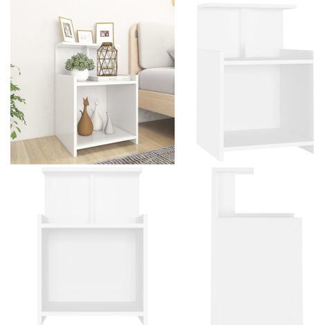Table de chevet Blanc 40x35x60 cm Aggloméré - table de chevet - tables de chevet - Home & Living (1/5)