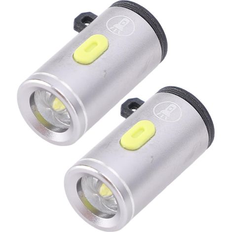 Lot de 2 Mini Lampes Poche Porte-clés, 230 Micro Poche, LED (1/5)