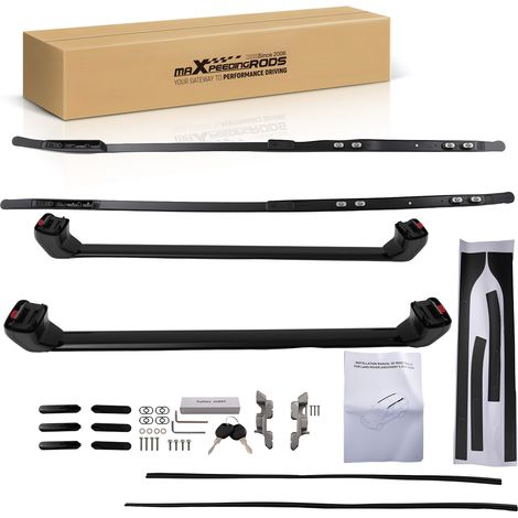 Black Roof Rail System for Land Rover Discovery 5 L462 2017-2025 Cross Bar