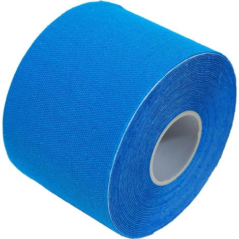 Nastro muscolare, benda sportiva, nastro per tendine d'Achille, nastro autoadesivo - blu - (0,5 m5 m) (1/3)