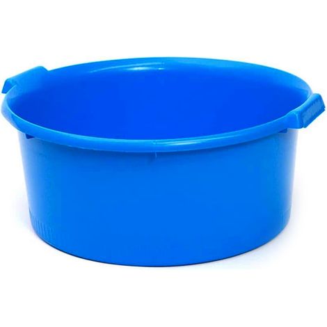 Barreño de plastico redondo con asas 12 Litros Azul (1/4)