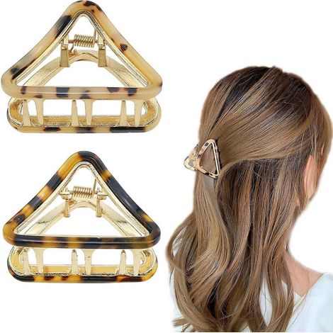 Lot de 2 fleurs teintées en verre style minimaliste doré avec halo de tortue imbriquée (1/5)