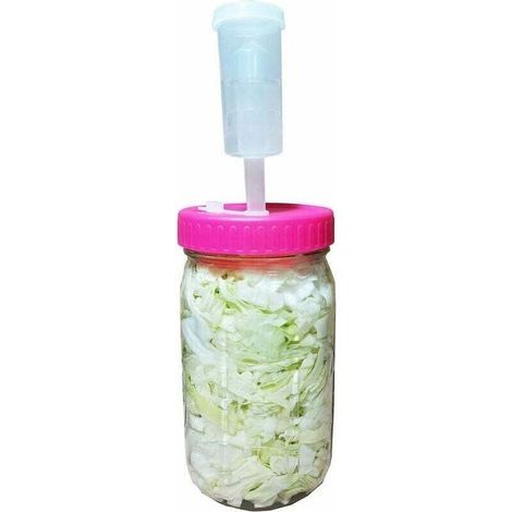 Juego de esclusa de aire de plástico con tapa, cubo de fermentación, para cerveza, encurtidos y salsas, tapa hermética. (1/2)