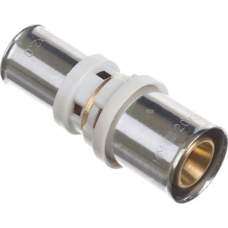 Raccord droit à sertir réduction 26 x 20 mm pour tuyau, raccord de plomberie à sertir pour installation sanitaire et chauffage, pièce de fixation pour système de distribution d'eau