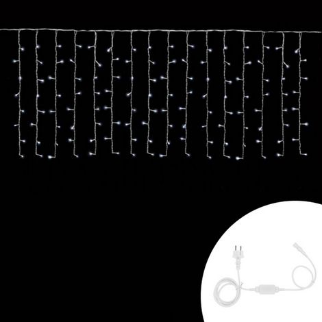 Tenda luminosa 3 metri 128 MaxiLed Reflex Professionale Bianco Freddo fisso e intermittente prolungabile altezza 80cm da esterno Wisdom (1/4)