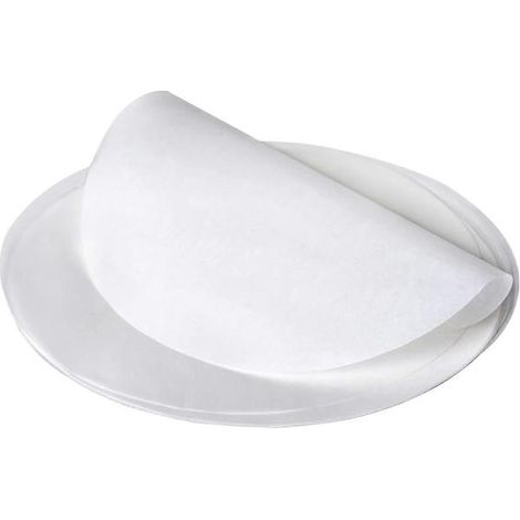 100 feuilles de papier sulfurisé antiadhésif rond de 20 cm de diamètre, pour hamburgers, barbecue, friteuse à air chaud et cuiseur vapeur Fontainebleau. (1/5)