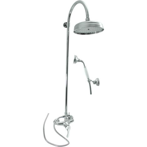 Colonne de douche LABE avec douchette en laiton chromé H.111cm (1/5)