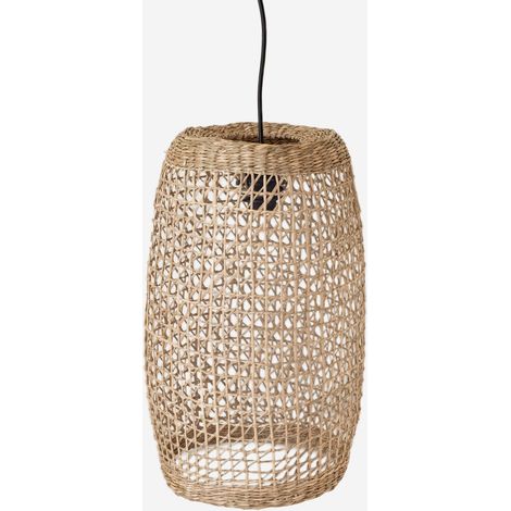 LÁMPARA COLGANTE DE TECHO DE SEAGRASS Ø30X50 (1/2)