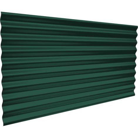 Wellblech Wandverkleidung 0,50x1080x2000mm Moosgrün