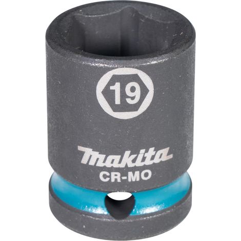 Makita E-16156  Chiave a  bussola 1/2"  SW19 Impact  Black corta. (1/3)