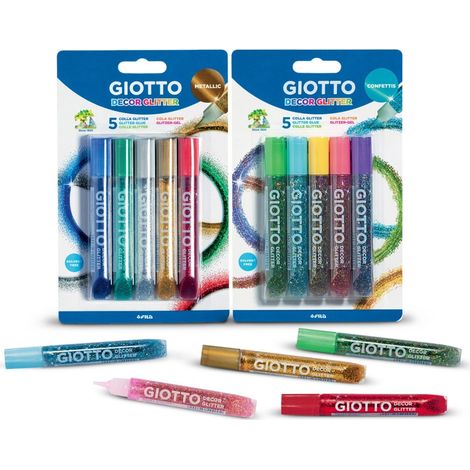 B.5UN GIOTTO GLITTER GLUE STRASS10.5ML 545200