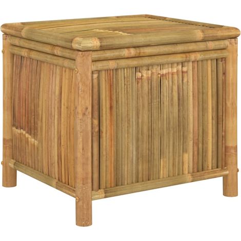 Caja de almacenaje de jardín bambú 60x52x55 cm vidaXL