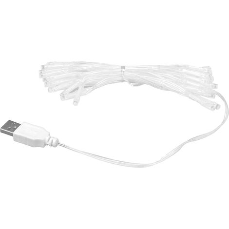 Guirlande lumineuse multicolore 40 LED, lampe décorative USB pour décoration intérieure et festive (1/5)