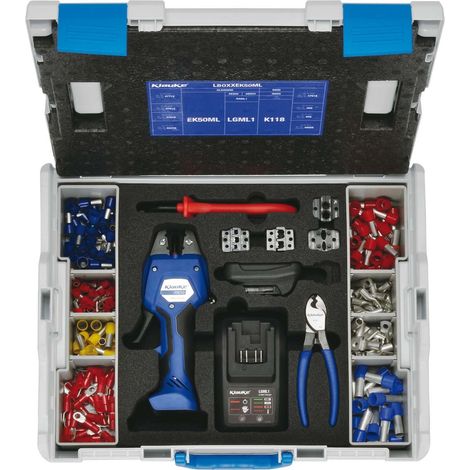 L-BOXX LBOXXEK50ML AVEC PINCE À SERTIR ÉLECTROMÉCANIQUE KLAUKE