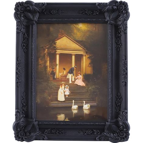 Cadres Photo Vintage 5 x 7 Pouces Cadre Photo Gothique Noir pour Table et Mur Décoration de la Maison (1/5)