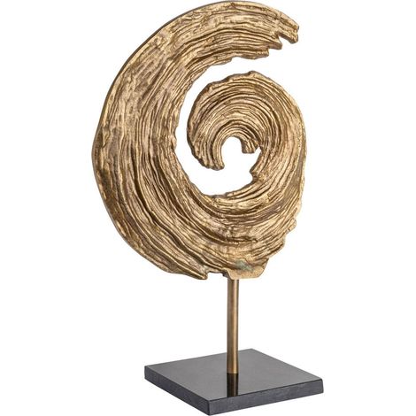 Objet déco spirale finition laiton antique - laiton antique