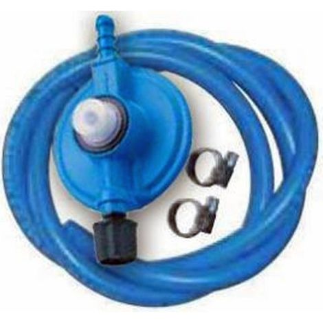 Campingaz Regolatore di Pressione del Gas, Kit Tubo 125 cm e Fascette (1/4)
