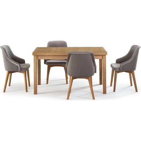 Conjunto de mesas y sillas para comedor Houston 1700 , 79x80x140cm, Diámetro: 0, Número de asientos: 4, Estilo: Contemporary (1/5)