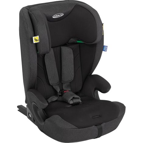 Graco - Energi™ i-Size R129 Seggiolino auto 2-in-1 Rialzo con schienale con ISOFIX e Top Tether, da 76 a 150cm (15 mesi fino a circa 12 anni), colore Midnight (1/5)