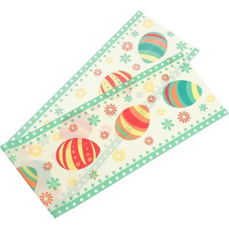 Nappe de Pâques à motif printanier pour décoration festive (4 pièces incluses) (1/5)
