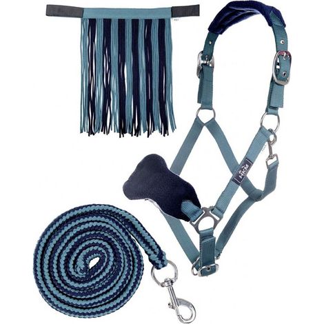 Vollständig, Petroleum und Marineblau 5069: Pferdenippel mit Fransen und Longhorn (1/5)