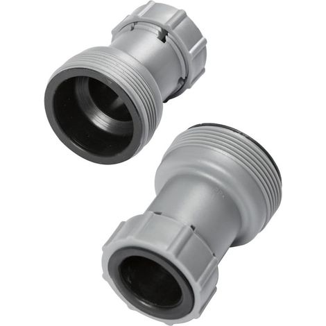 TRADE SHOP - 2pz Adattatore Per Collegare Tubi Da 38mm A Valvole Piscina Da 32mm Sistemi Filtraggio 58236 - (1/4)
