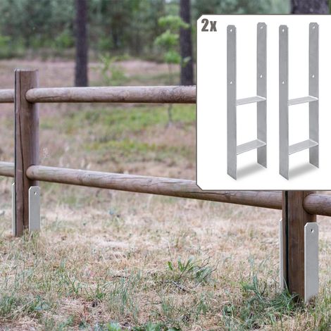 Randaco Pfostenanker für den Außenbereich – extra robust, witterungsbeständig und ideal für Holzpfosten im Garten - 141mm 2x (1/5)