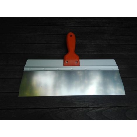 350 mm espatula rascador nervada mango madera aluminio inox 350-90 ebertools basic