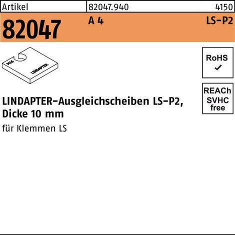 Ausgleichsscheibe R 82047 LS 12 P2 A 4 1 Stück LINDAPTER (1/2)