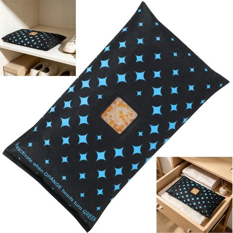 Jiubiaz Deshumidificador para coche de 1 200 g, reutilizable, con indicador de humedad (1/3)
