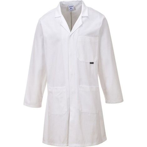 Blouse de laboratoire Portwest Standard 100% Coton Blanc XS. (1/2)
