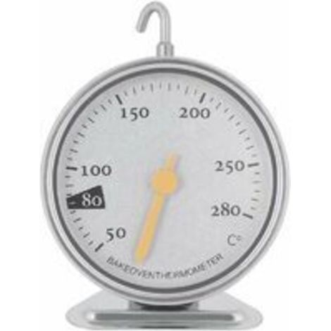 Thermomètre de four à large cadran pour thermomètre de cuisine en acier inoxydable 50 à 280 pour la maison