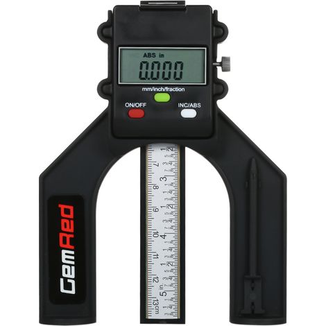 GemRed Jauge de Profondeur Numérique Mesure de Profondeur Indicateur de Cote Jauge de Hauteur