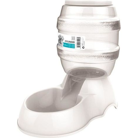 M-PETS Distributore di croccantini Cylinder - 3500ml - Bianco - Per cane