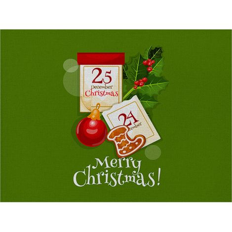 Placemat - Lin Coton - Motif Noël Arbre De Noël Flocons De Neige - Pour Table À Manger Bureau Cuisine - Lot De 6 (1/5)
