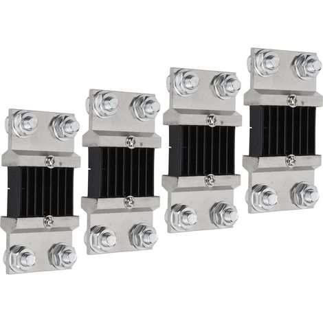Lot de 4 shunts de courant DC 75mV, résistance en alliage cuivre-manganèse 800A pour ampèremètre, modèle FL-2 (1/5)