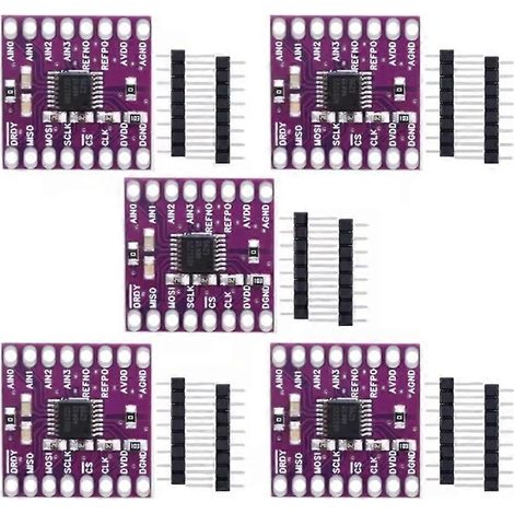 5pcs modules convertisseur ADC 24 bits ADS1220/ADS1120 I2C basse consommation, pour Arduino (1/5)