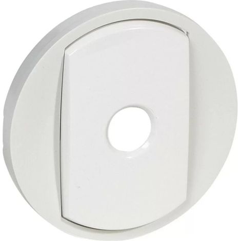 Legrand 068012 - White hubcap Switch or two-way switch Intuition - Wide finger Céliane