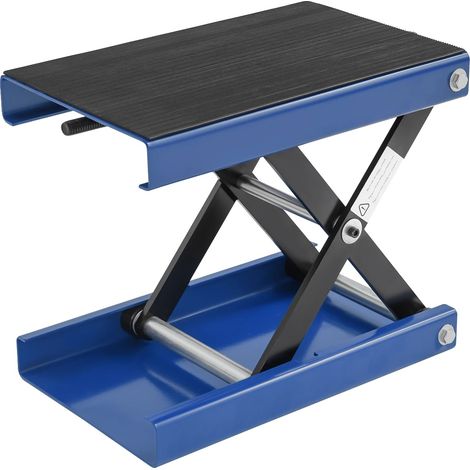 Cric de moto, hauteur réglable, design robuste, Bleu (1/2)