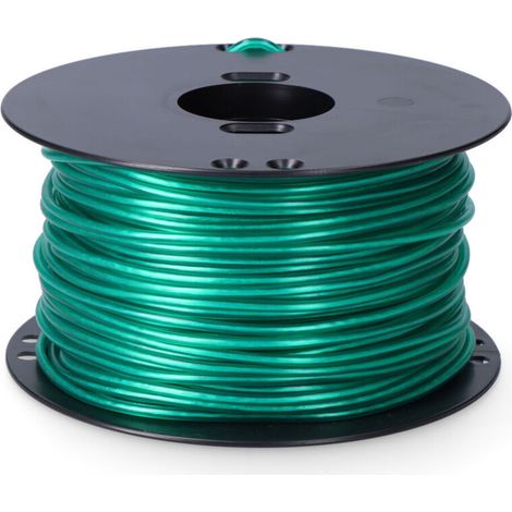 Cordon multifilament en polypropylène enduit et PVC (100 mètres de long et calibre Ø5 mm) de couleur verte