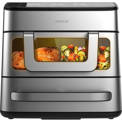 [GEBRAUCHT] 18-Liter-Heißluftfritteusen-Ofen mit Pizzastein, Farbdisplay und smarter Synchronisationstechnologie für perfekte Garergebnisse.